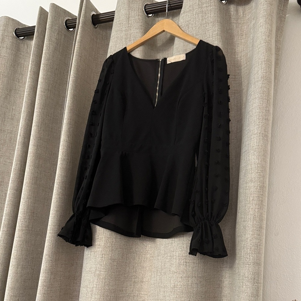 Elegant Black Women's Top